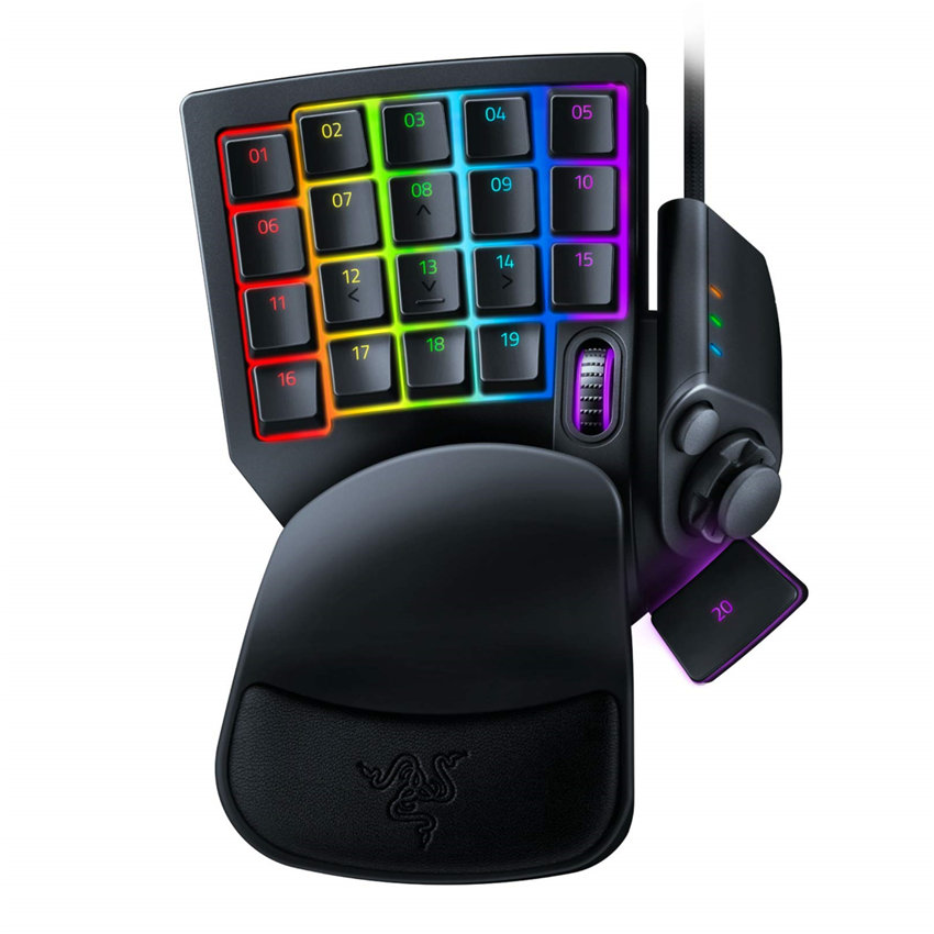 Razer Tartarus Pro Gaming Keypad: Analog-Optical Key Switches - 32 Programmable Keys - Customizable Chroma RGB Lighting - Programmable Macros - Variable Key Press Pressure Sensitivity